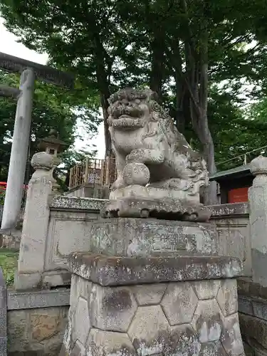 安積國造神社の狛犬