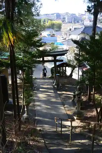 西八朔杉山神社の鳥居