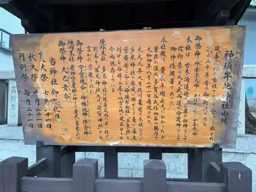 神須牟地神社の歴史