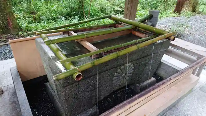 小國神社の手水舎