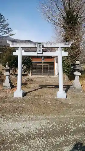 鴫内温泉神社の鳥居