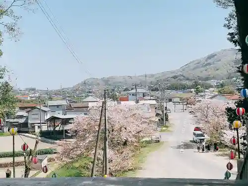 川田八幡神社の景色