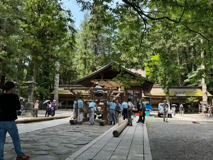 諏訪大社下社春宮のお祭り