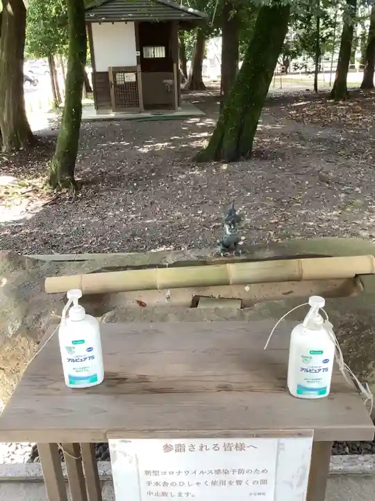 子守神社の感染症対策