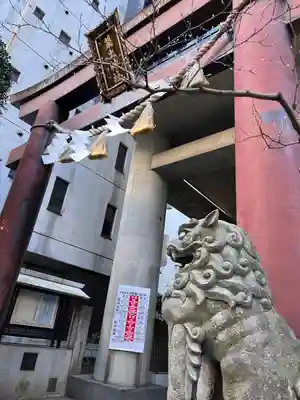 築土神社の鳥居
