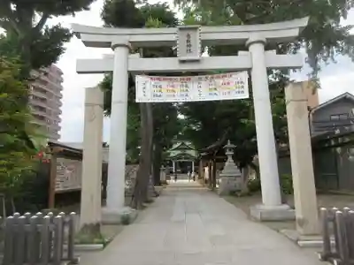 亀有香取神社の鳥居