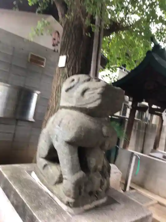 穏田神社の狛犬