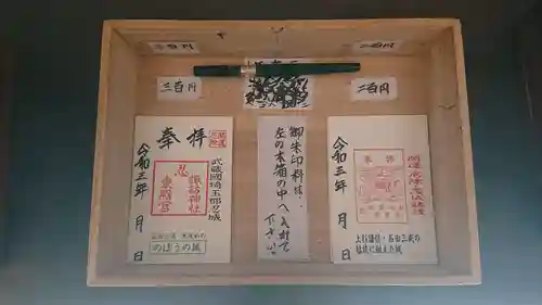 忍　諏訪神社・東照宮　の授与品その他