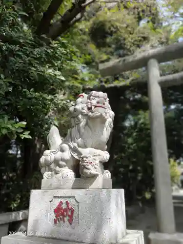 前鳥神社の狛犬