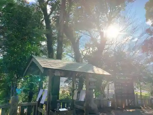 川田八幡神社の手水