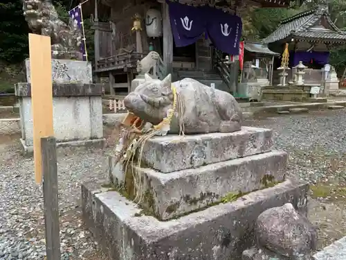 海津天神社の狛犬