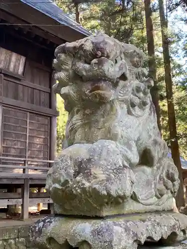 河口浅間神社の狛犬