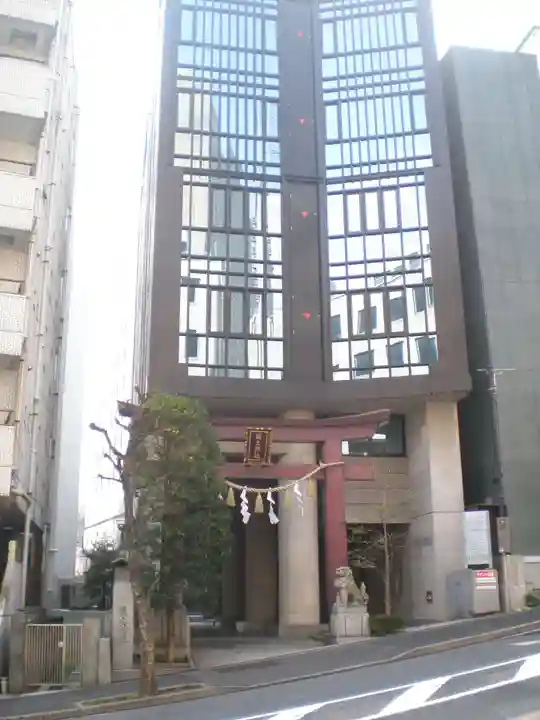 築土神社の鳥居