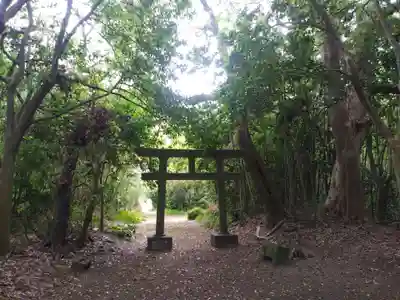 神社(名称不明)の鳥居