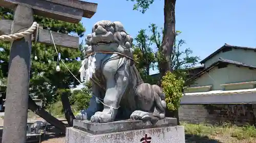 佐谷田神社の狛犬