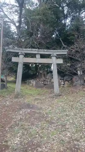 山神宮社(奥宮)の鳥居