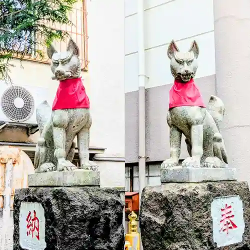 湯島御霊社の狛犬