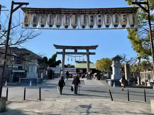 難波大社　生國魂神社の鳥居