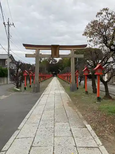 朝日森天満宮の鳥居