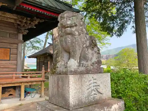 甲波宿祢神社の狛犬