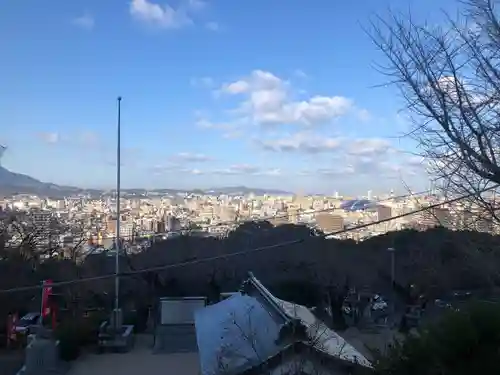 足立山妙見宮（御祖神社）の景色