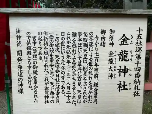 春日大社金龍神社（禁裡殿）(奈良県)