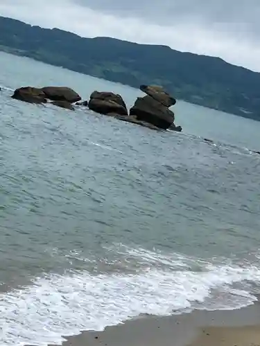 壁島　龍権社　夫婦岩の周辺