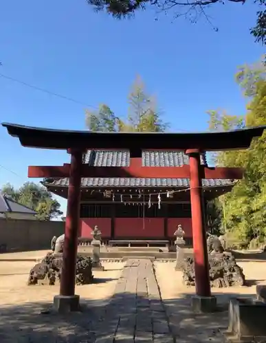 青毛五柱神社の鳥居