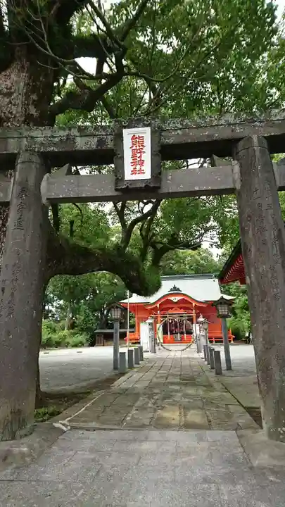 導きの神大牟田熊野神社の鳥居