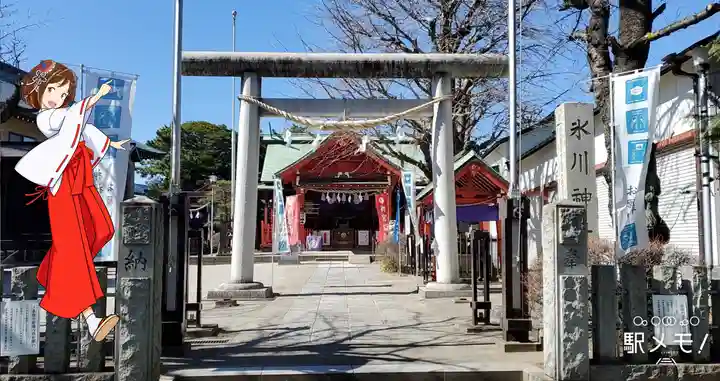 葛飾氷川神社の鳥居