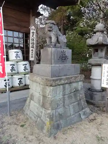 常陸第三宮　吉田神社の狛犬