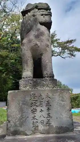 材木澤神社の狛犬