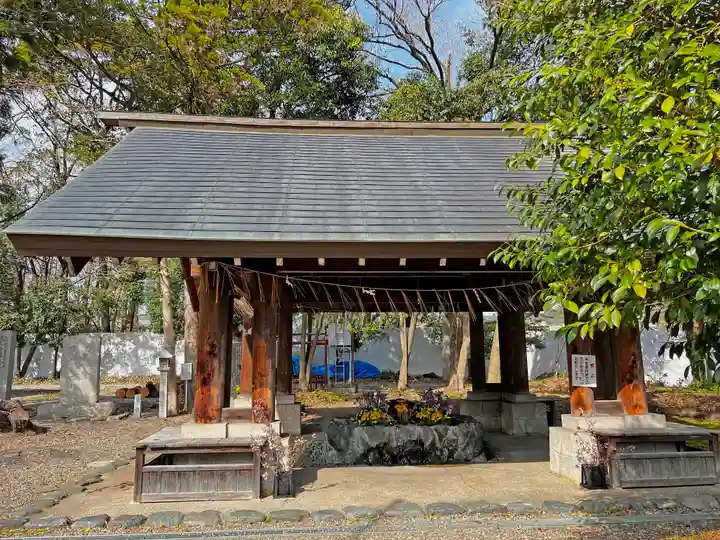 滋賀県護国神社の手水舎