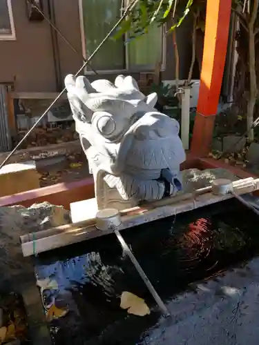 龍ケ崎八坂神社の手水舎