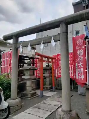 穏田神社の鳥居