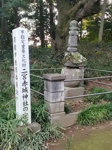 二宮赤城神社の塔