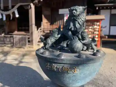 簳幹八幡宮の狛犬