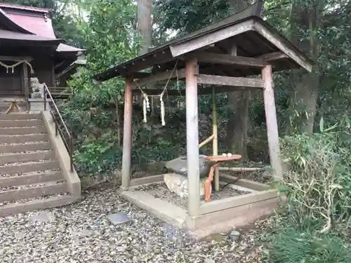 長幡部神社の手水舎