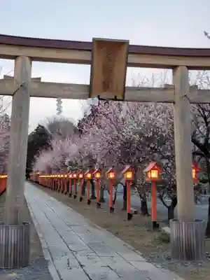 朝日森天満宮の鳥居