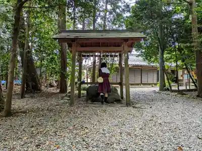 下外城田神社の手水舎