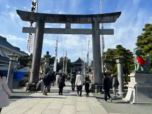 豊川閣　妙厳寺の鳥居