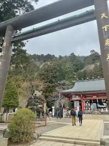 大山阿夫利神社の鳥居