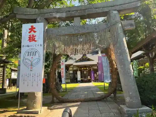 鏡石鹿嶋神社の鳥居