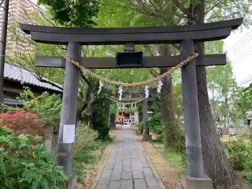 越谷香取神社の鳥居