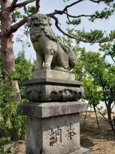 於保多神社の狛犬