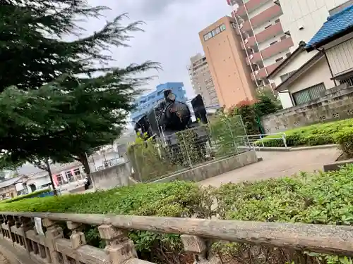 草加神社の景色