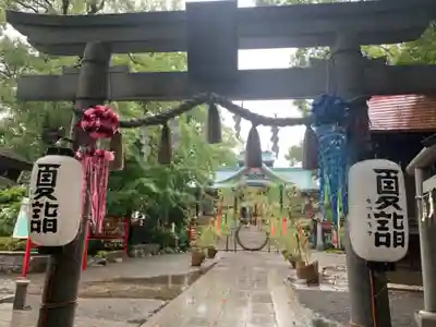 多摩川浅間神社の鳥居