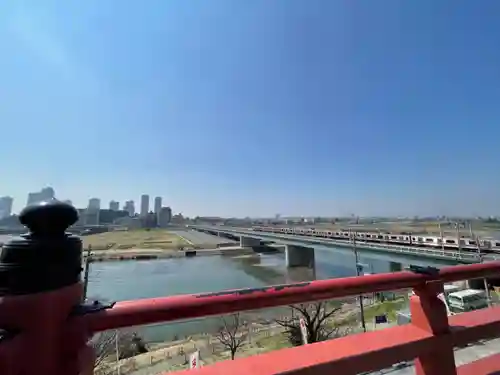 多摩川浅間神社の景色