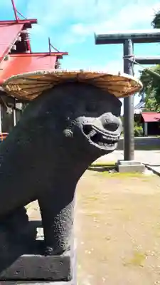 江部乙神社の狛犬