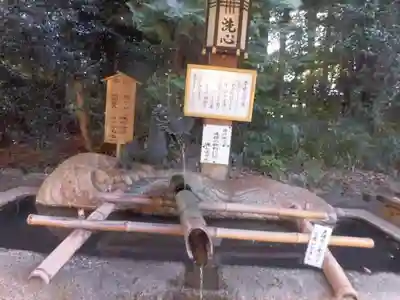 馬見岡綿向神社の手水舎